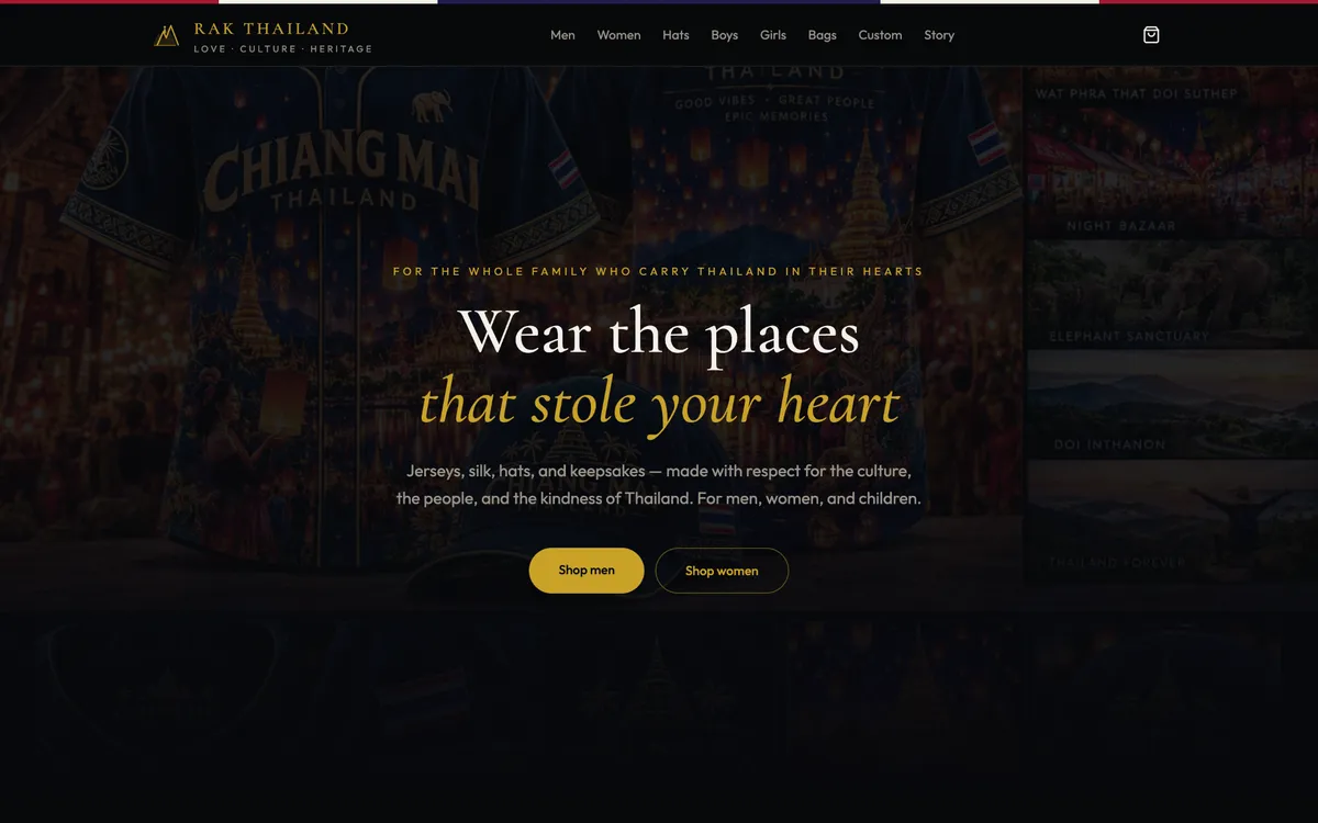 Rak Thailand homepage